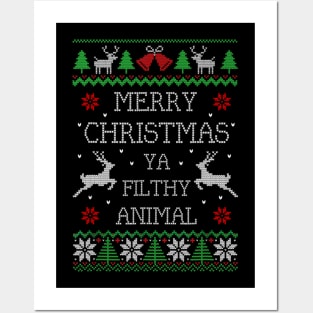 Merry Christmas Animal Filthy Ya Posters and Art